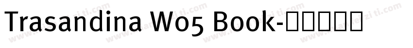 Trasandina W05 Book字体转换